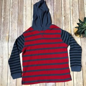 Red & Grey Hooded Shirt (Boys)